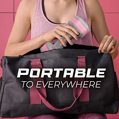 Yes4All Adjustable Dumbbells For Women/Non-Slip & Safe Pp Plastic-Coated Dumbbell Sets (Pair) With Easy 3.68-To-5 Lbs Weights Change, Anti-Roll Hex Shape, Pleasing & Compact Design For Any Routine #TOP4