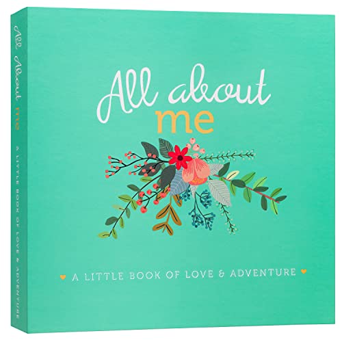 Image of RubyRoo Baby Memory Book - Milestone Journal for Baby Girl - Baby Keepsake Photo Album - First 5 Years Scrapbook - Pregnancy Gift for Baby Shower, 60 Page Hardcover Record Book for Newborn - Floral
