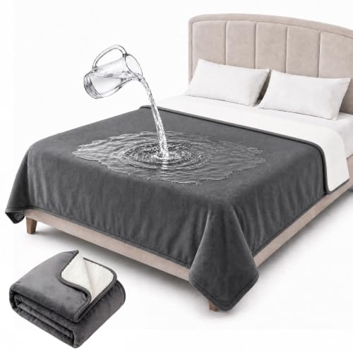SoouZoou Waterproof Bed Blanket for Couples