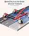 Car Wheel Dolly with 1500 Lbs Capacity, Aluminum Twin Rollers, 360° Rotating Wheels, Ratcheting Trailer Dolly Jack Handle, Fits Tires Up to 12