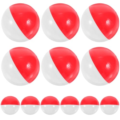 25 Boules en plastique rouge et blanc à remplir pour machine à bonbons et DIY