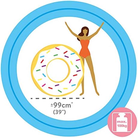 Intex 56263NP Sprinkle Donut Tube Toy, Nylon/A, 39"(99cm x 25cm)