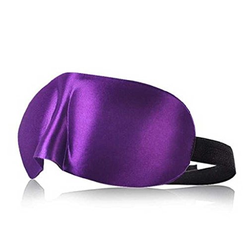F.Dorla Natural Super Smooth Comfortable Sleep Mask Blindfold Eye Mask (Purple)