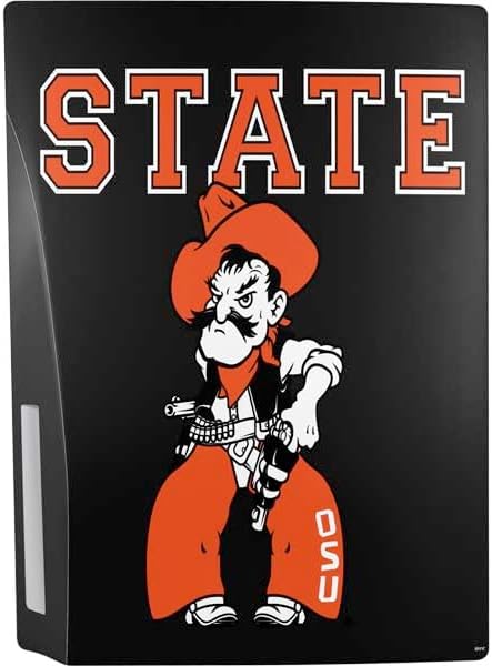 Skinit Decal Gaming Skin Compatible with PS5 Bundle - Officially Licensed Oklahoma State University OSU Cowboys Orange Design