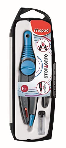 Maped - Zirkel-Kasten STOP & SAFE - mit Schenkelblockierung und...