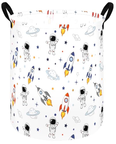 Image of Kids Laundry Hamper Clothes Gift Basket Storage Laundry Baskets Organizer Bin with Handles for Nursery Room