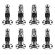 Wire connectors crimp--use conductor connection, and use internal plastic isolation to prevent short circuit the routing standardization for later maintenance,wire connectors DIY Wire tap connectors--fast operation wiring, time-saving, labor-saving, ...