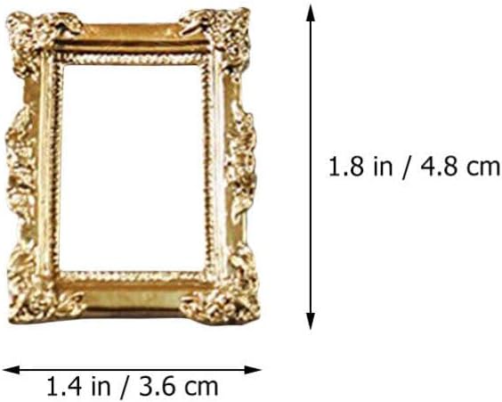 Garneck 30 Pcs Photo Frame Mini Accessories Photo Album Scrapbook Photo Scrapbook Wedding Table Mini Resin Picture Frame Miniature Photo Frame Crafts Making Material Phone Case Supplies