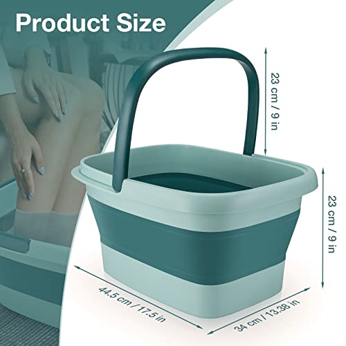 Udefineit Collapsible Foot Bath Soak Tub With Handle, 15L/4 Gallons, Large Portable Feet Spa Soaking Basin Bucket With Massage Acupoint For Washing Soaking Feet, Pedicure Foot Soak, Home Spa Treatment #TOP4