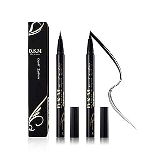Waterproof-Liquid-Eyeliner-Long-LastingSmudgeproof-Eye-Liner-2-Packs-Precise-Eyeliner-Pen-for-All-Day-with-Slim-Tip-Black-by-SEILANC SEILANC Waterproof Liquid Eyeliner Long Lasting&Smudgeproof Eye Liner 2 Packs Precise Eyeliner Pen for All Day with Slim Tip, Black