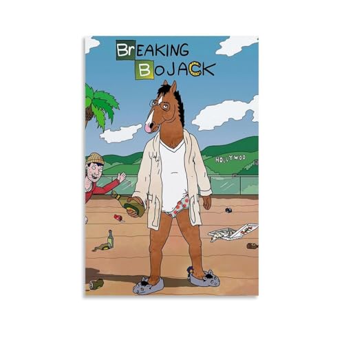 WZGWZYCD BoJack Horseman Classic Anime Series - Póster decorativo para pared, pintura para dormitorio, 60 x 90 cm, estilo sin marco
