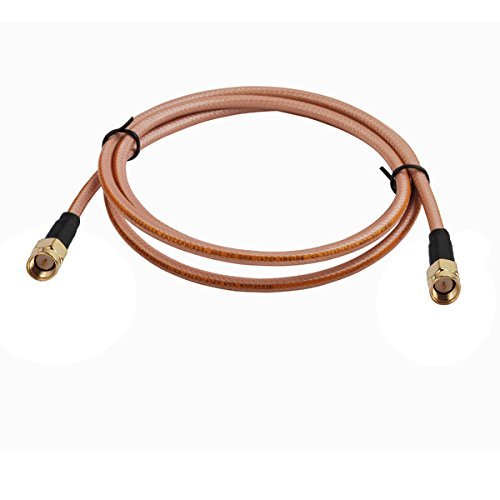 10 Feet RF Coaxial Cable Assembly Electrical Wire SMA Plug Straight to SMA Plug Connector for RG400 Pigtail Cable Ships from USA