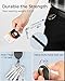 KTRIO ID Badge Holders with Metal Clip and Keyring - Vertical Clear Plastic ID Card Holders (2.5