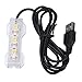 Tnfeeon USB LED Aquarium Light, 20 cm Unterwasser Lampe mit Mehrfarben Beleuchtung für Aquarien, Korallen & Wasserpflanzen, 12V, Einfache Installation