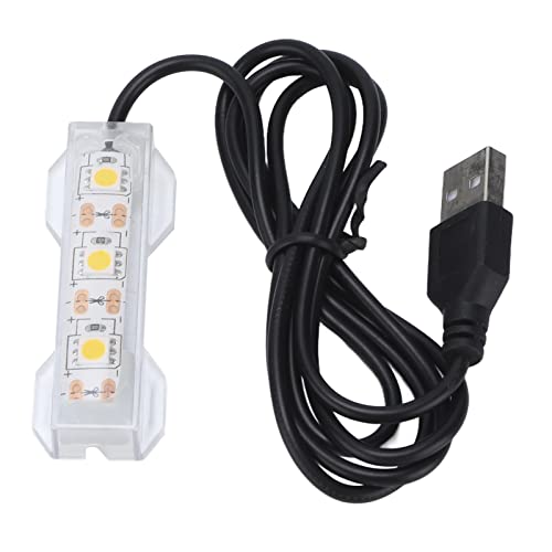 Tnfeeon USB LED Aquarium Light, 20 cm Unterwasser Lampe mit Mehrfarben Beleuchtung für Aquarien, Korallen & Wasserpflanzen, 12V, Einfache Installation