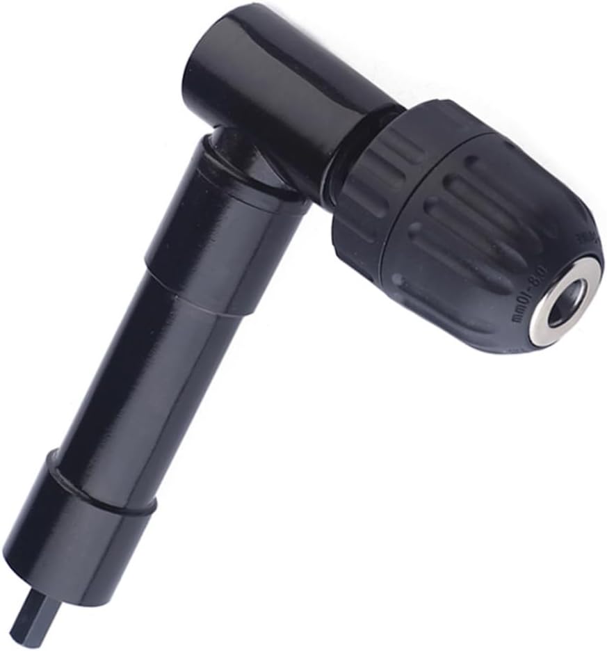 NUOBESTY 90Degree Right Angle Drill Adapter Electric Drill Extension Attachment for Tight Spaces Durable Socket Holder and Torque Compatible with Standard
