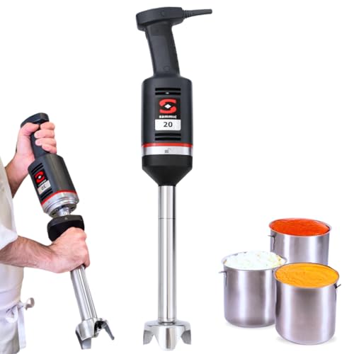 YOMMAK Batidora Profesional Sammic XM-22 – 300W, Batidora Brazo Industrial de Mano – Hasta 15L – Ideal para Cocina Profesional Hosteleria Horeca y Repostería – Trituradora Compacta y Duradera