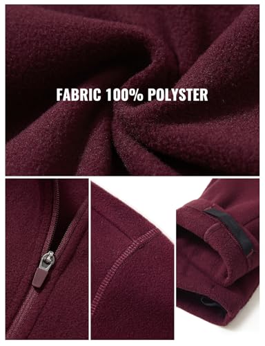 baleaf Women's Fleece Quarter Zip Pullover Long Sleeve Thermal Tops Cold Weather Hiking Running Gear with Zipper Pockets3