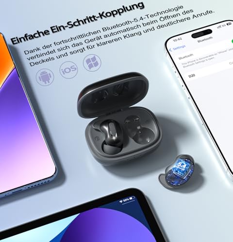 Bluetooth Kopfhörer In-Ear Schlafkopfhörer Mini ANC Kopfhörer Kabellos – Ansicht 5
