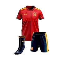 rfef Spanische Auswahl 20/21 Mini-Kit für Kinder, rot, 12 meses
