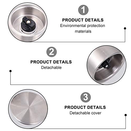 NICEXMAS Moedor de Sal E Pimenta Conjunto Moinhos de Pimenta de Sal Manuais de Aço Inoxidável Com Su