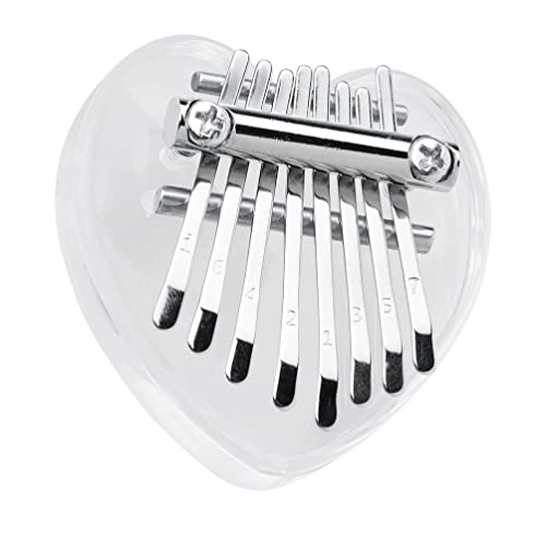 BIENKA Mini Kalimba Pouce Piano 8 Touches Doigt Piano Acrylique en Forme De Coeur Pouce Piano Petit Instrument De… - Les Beatles, Paul McCartney, John Lennon, RIngo Starr, George Harrison BIENKA Mini Kalimba Pouce Piano 8 Touches Doigt Piano Acrylique en Forme De Coeur Pouce Piano Petit Instrument De…