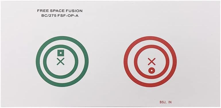 1Pcs Eccentric Circles Free Space Fusion Convergence Divergence Cards Training Tools Trainer