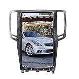 ZWNAV 13.6 inch Tesla Style Touch Screen Replace Android Radio for Infiniti G37 G25 G35 G37S Car Stereo Upgrade Head Unit GPS Navigation Video Multimedia Player (4GB+128GB)