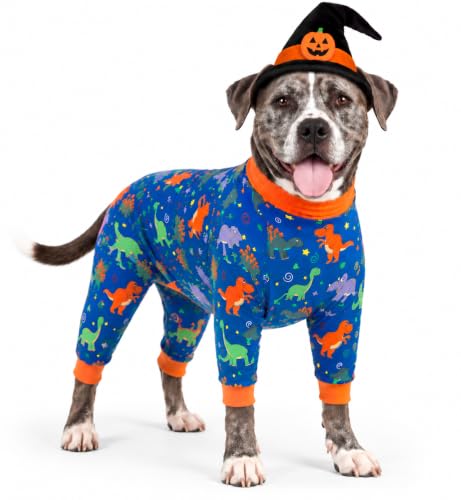 Tooth & Honey Dinosaur Pajamas for XL Pitbulls