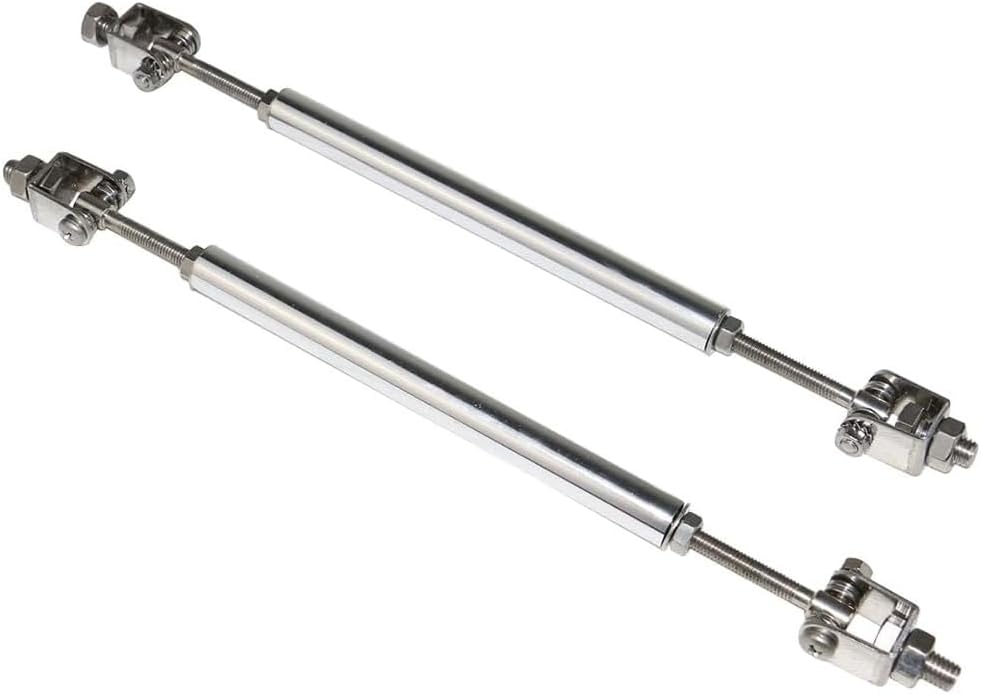 Stainless Steel Adjustable Front Bumper Lip Spoiler Strut Rods 8-2010.6 Inch