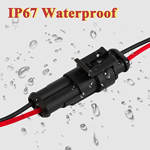 I Little Bamboo 45 Sets 740Pcs Waterproof Electrical Connector, Auto Electrical Wire Connector Plug Kit, 1/2/3/4/5/6 Pin Male&Female Plug Waterproof Connector Terminals For Motorcycle, Truck-45 Sets #TOP4