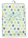 Luvable Friends Dot Print Coral Fleece Blanket, Blue