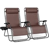 Best Choice Products Set of 2 Extra Wide Adjustable Steel Mesh Zero Gravity...
