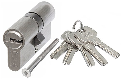 Cilindro de perfil cilindro de cierre para puerta Cilindro 30/30 de taladro Cilindro a & b Satina