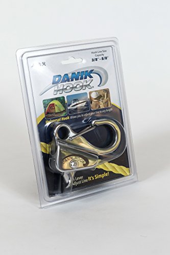 Danik Hook Stainless Steel (2 Pack)- Easy to Use Knotless Anchor System- Holds 8 000 Pounds with Quick Release.