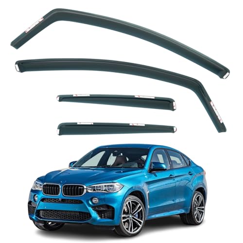 Déflecteurs d'air BMW X6 F16 SUV 2015-2019 de vitres latérales