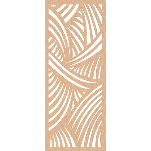 Image of 25 3 /8 inchW x 64 3 /8 inchH x 3 /8 inchT Chester Decorative Fretwork Wood Wall Panels, Hickory