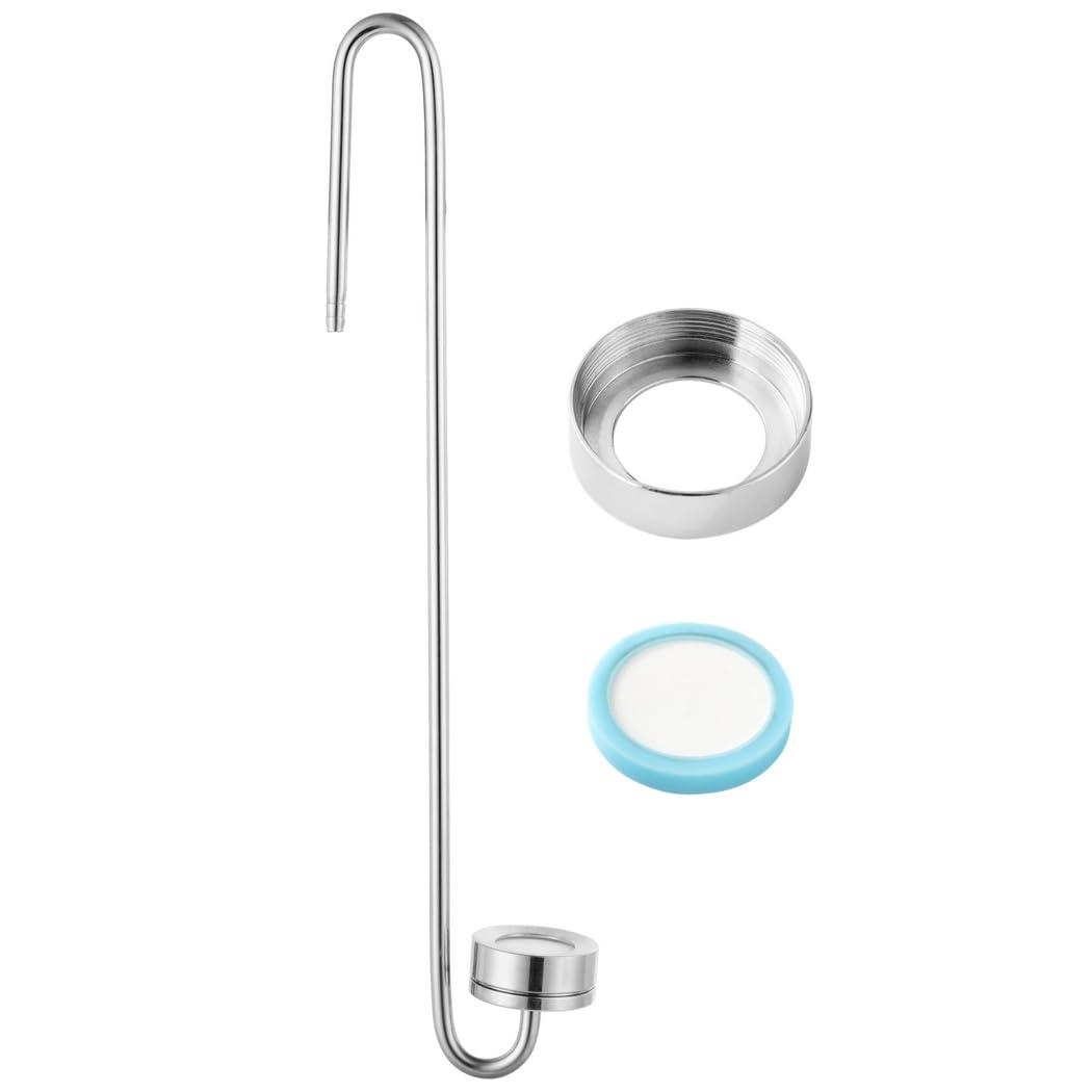 Generisch Dyfuzor CO2 do akwarium, dyfuzor CO2 o wysokiej szybkości rozpuszczania do zbiornika na ryby, akwarium, CO2 Bubbler Refiner w kształcie S, 30,5 cm, do roślin wodnych
