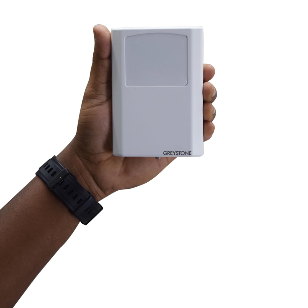 Wall Mount Temperature & Humidity Transmitter (Range: 0-50°C / 32-122°F) with LCD Display for Hospitals, Laboratories, Museums, Schools, Offices, Data Centers, Humidification | Model: HTRC3NI