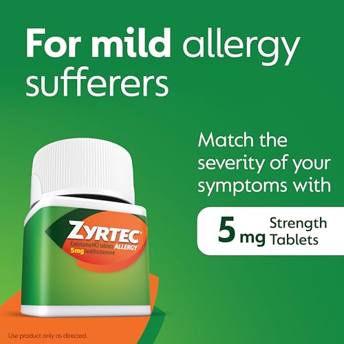 Zyrtec 24 Hour Allergy Relief Tablets, Indoor & Outdoor Allergy Medicine for Adults with 5 mg Cetirizine Hydrochloride, Relief of Runny Nose, Sneezing, Itchy Eyes, Plus Dust, Mold & Pet Dander, 35 ct - Thumbnail 4