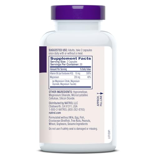Natrol High Absorption Triple Magnesium, Glycinate&Citrate&Taurate, 60 Caps - image 8