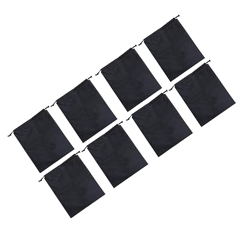 ROMISBABA 8 Piezas Organizador de Zapatos de Negocios Storage Bags Tripe Carteras carteiras Pack Viaje Pocketbook Bolsa de Zapatos de Viaje Bolsa con cordón Bolsa de Almacenamiento Black