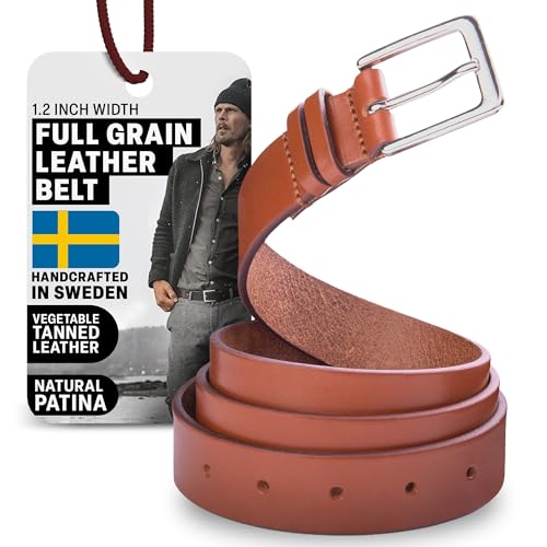 Holm - Mens Leather Belt - 1.4
