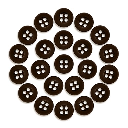 Boutons de chemise de rechange marron foncé pour remplacer un bouton perdu