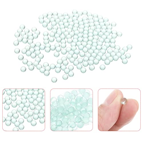 Clear Glass Boiling Stones, 1 Pack Beads Lab Boiling Stones Round Clear Glass Ball Boiling Stones Soda Lime Glass Beads Experimental Glass Bead 0. 4X0. 4X0. 4Cm #TOP4