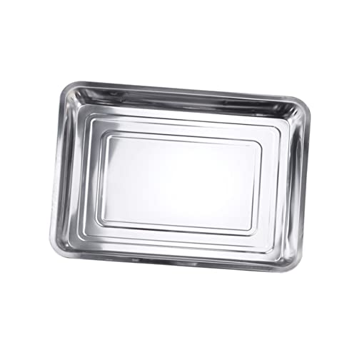 Zerodeko Plaque De Cuisson Multi-usages - Grille De Four - Plateau Lavable Au Lave-vaisselle - Poêle À Barbecue 45 X 35 X 4 8 Cm