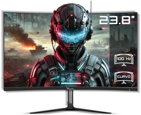 Xzeal Monitor 23.8" Xzeal XST-570-1 Panel Curvo VA FHD 100Hz 5ms ...