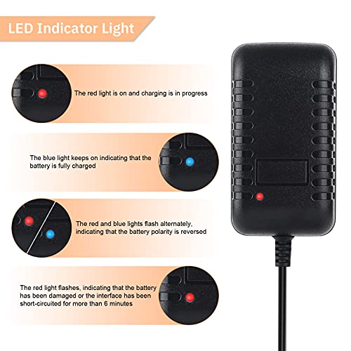 DLGPOWER RC Battery Charger for 2.4V/3.6V/4.8V/6V/7.2V/8.4V/9.6V/10.8V12V NiMH/NiCD Battery Pack, RC Car/Airplane/Helicopter/Charger for Battery 2.4V-12V, 2S-10S by DLGPOWER - Image 7