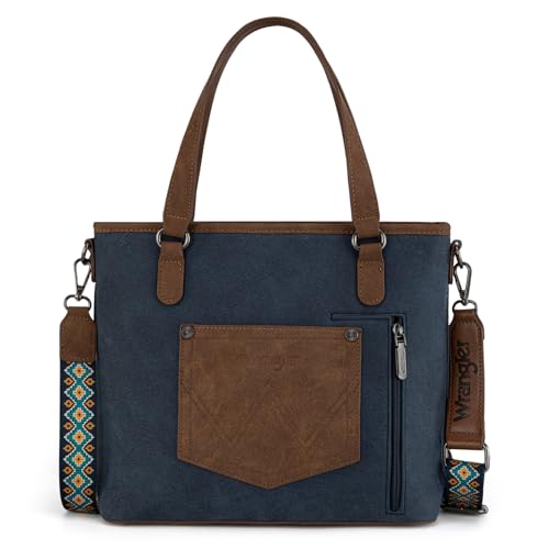 Image of Montana West X Wrangler Tote Bag for Women Western Purses with Detachable Strap Medium Satchel Handbags | with Crossbody Strap