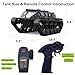 SNACKTANT 2.4G Fully Proportional Remote Control Tank - Rock Crawler RC Truck 4x4 Off Road Military Vehicle with 2 Batteries, All Terrain Drift Army Truck with Cool Lights, Great Gift for Kids Boys
